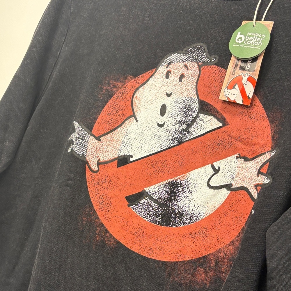 MENS BLACK GHOSTBUSTERS CREWNECK SWEATER! - Picture 5 of 6